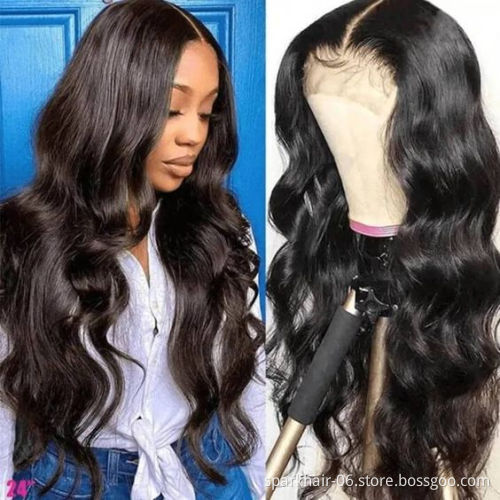 Natural Virgin Remy Lace Front Wig Human Hair Wigs, SPARK 100%Virgin Wigs Human Hair Lace Front,40 Inches Wigs For Black Women
